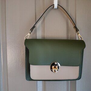Isadora Olive and Beige Purse